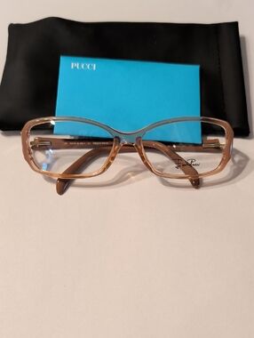 Emilio Pucci Women Eyeglasses Frames EP2675 651 Blush 53 15 120 New